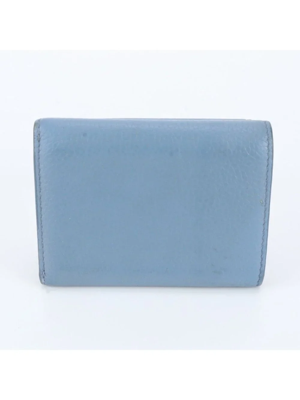 Miu Miu Leather Trifold Wallet Compact